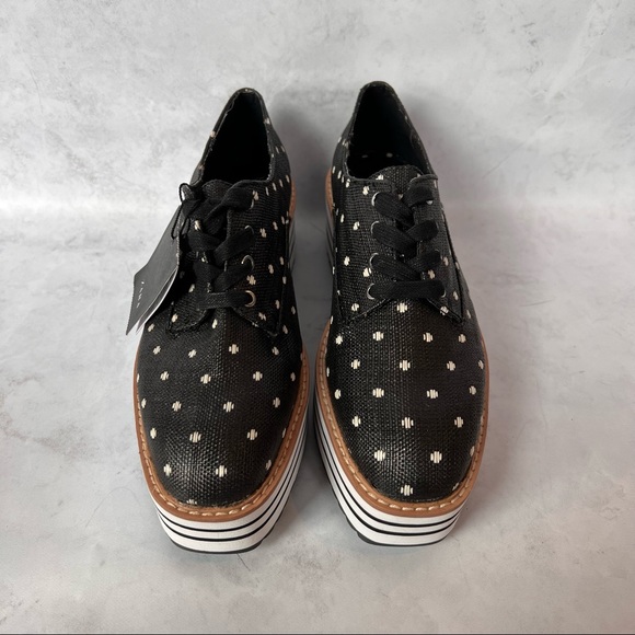 Zara Platform Derby Shoes Polka Dot